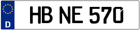 Trailer License Plate